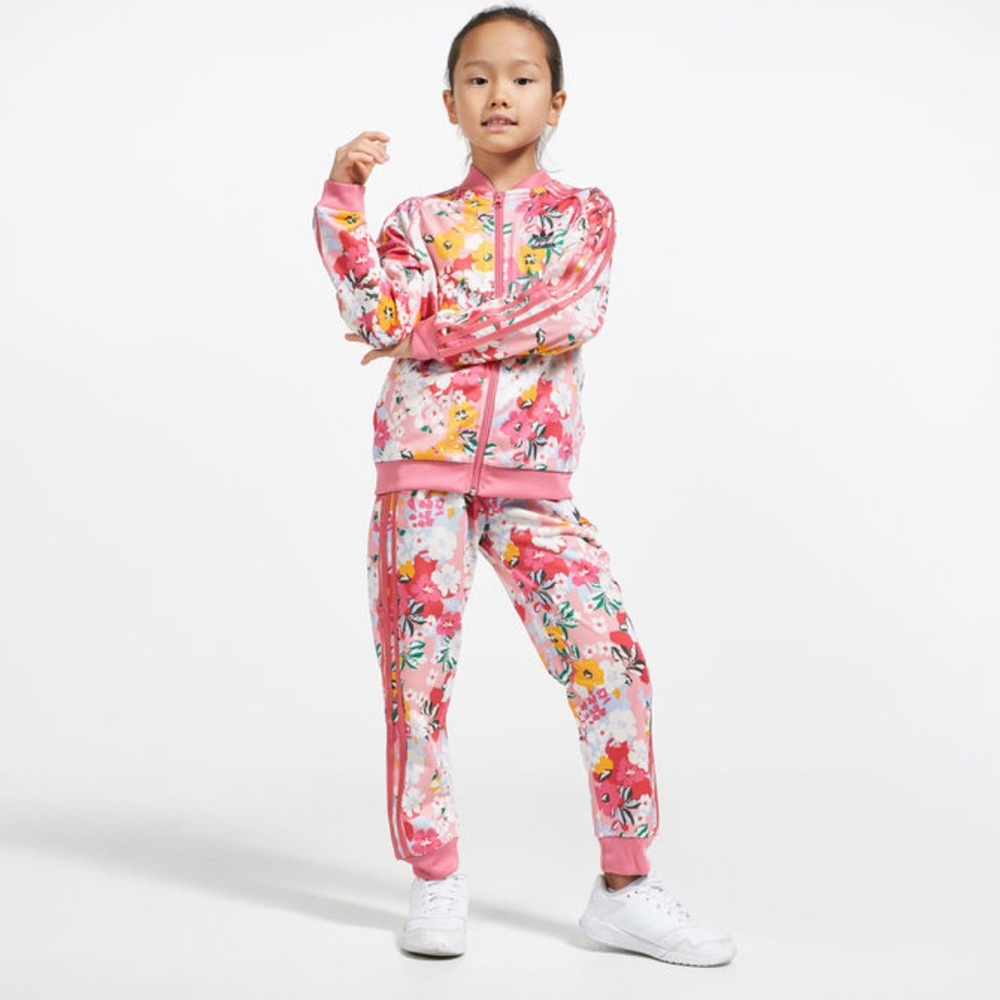 Adidas originals Kids' HER Studio London Floral zip jacket sz XS (7/8)